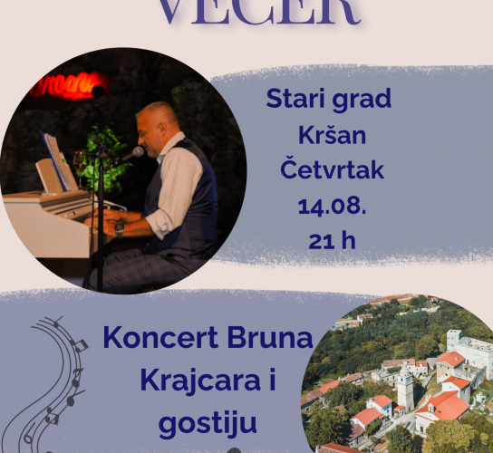 Romantična večer pod zvijezdama u Starom gradu Kršanu